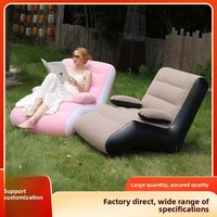 Fauteuil gonflable, design moderne et simple, canapé portable pour l'extérieur, camping, plage, pliable, gadget essentiel