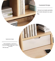 Bureau d'étudiant en bois massif avec couvercle relevable, étagère et tiroir - Table d'étude portable pour ordinateur pour la maison, la chambre et le dortoir