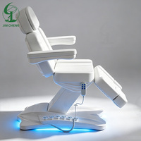 Table de beauté portable et pliable en PU Jincheng, fauteuil de beauté électrique à 4 moteurs avec cadre en plastique pour salon de coiffure