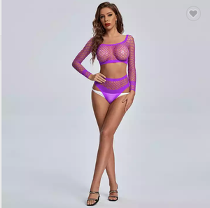 Nieuwe Sexy Visnet Vrouwen Erotische Hete Lingerie Jurk Ondergoed Teddy Bodystockings Kostuums Sex Kleding Plus Size - Product Image 2