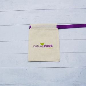 100% Cotton Muslin Single <b>String</b> Pouches Customize Brown Cotton Pouch for Jewelry Eco Gift Bag - Product Image 3
