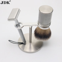 Rasoir de sécurité à double tranchant pour hommes, rasage humide, tête de rasoir CNC, manche moleté en acier inoxydable, finition bronze, outil de rasage professionnel