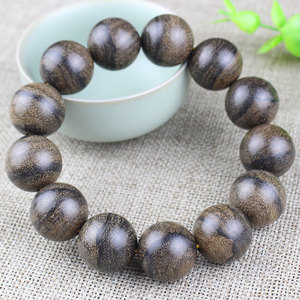 Agarwood <b>Bracelet</b> 20mm Round Beads Unisex Religious Jewelry Collectible Tiger Skin Pattern Hangzhou Origin - Product Image 2