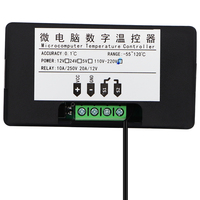 W3230 DC 12V 24V 110V-220V AC Digital Temperature Controller LED Display Thermostat with Heating/Cooling Control Instrument