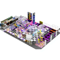 Solution clé en main pour équipement de jeu intérieur pour enfants, aire de jeux souple, projecteur LED, jeu de projection, fabricant certifié EN ASTM