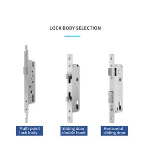 Promotion d'usine porte en alliage d'aluminium à empreinte digitale Double face serrure intelligente étanche porte en bois Compatible clé de pont cassée - Product Image 6