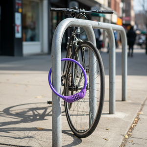 Lucchetto per Bicicletta a Quattro Cifre YH1478, Antifurto per Mountain Bike, Lucchetto a Combinazione con Cavo in Acciaio, Antitaglio - Product Image 1