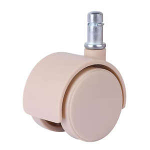 Modern Style 2 Inch 50mm Khaki Wear Resistant Nylon Swivel Casters 35-45kg Load Replacement <b>Wheels</b> For Hotel Furniture - Product Image 1