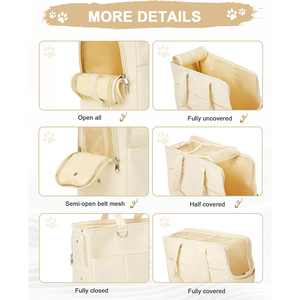 Hãng hàng không được phê duyệt vật nuôi tàu sân bay túi con chó tàu sân bay nắm giữ lên đến 20lbs chó và mèo tàu sân bay cho mèo và chó nhỏ - Product Image 5