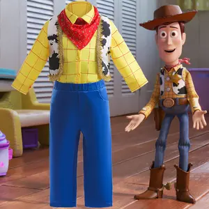 Kinder Phantasie Karneval Ostern Cosplay Rollenspiel Prinzessin Toy Story 4 Woody Halloween Kostüm für Jungen