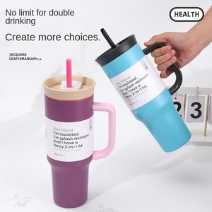 Borraccia Termica Grande Capacità 40Oz, Tumbler Portatile di Marca con Manico e Cannuccia per Viaggi - Product Image 2