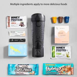 Vaso Mezclador Eléctrico para Proteína en Polvo con Alimentación USB, Botella Mezcladora Automática, Licuadora Deportiva para Fitness, Hervidor para Leche y Café - Product Image 6