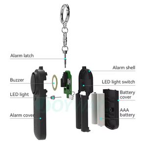 Alarma de Seguridad Personal con Linterna LED, Compacta, Fuerte y Fácil de Transportar para Situaciones de Emergencia - Product Image 4