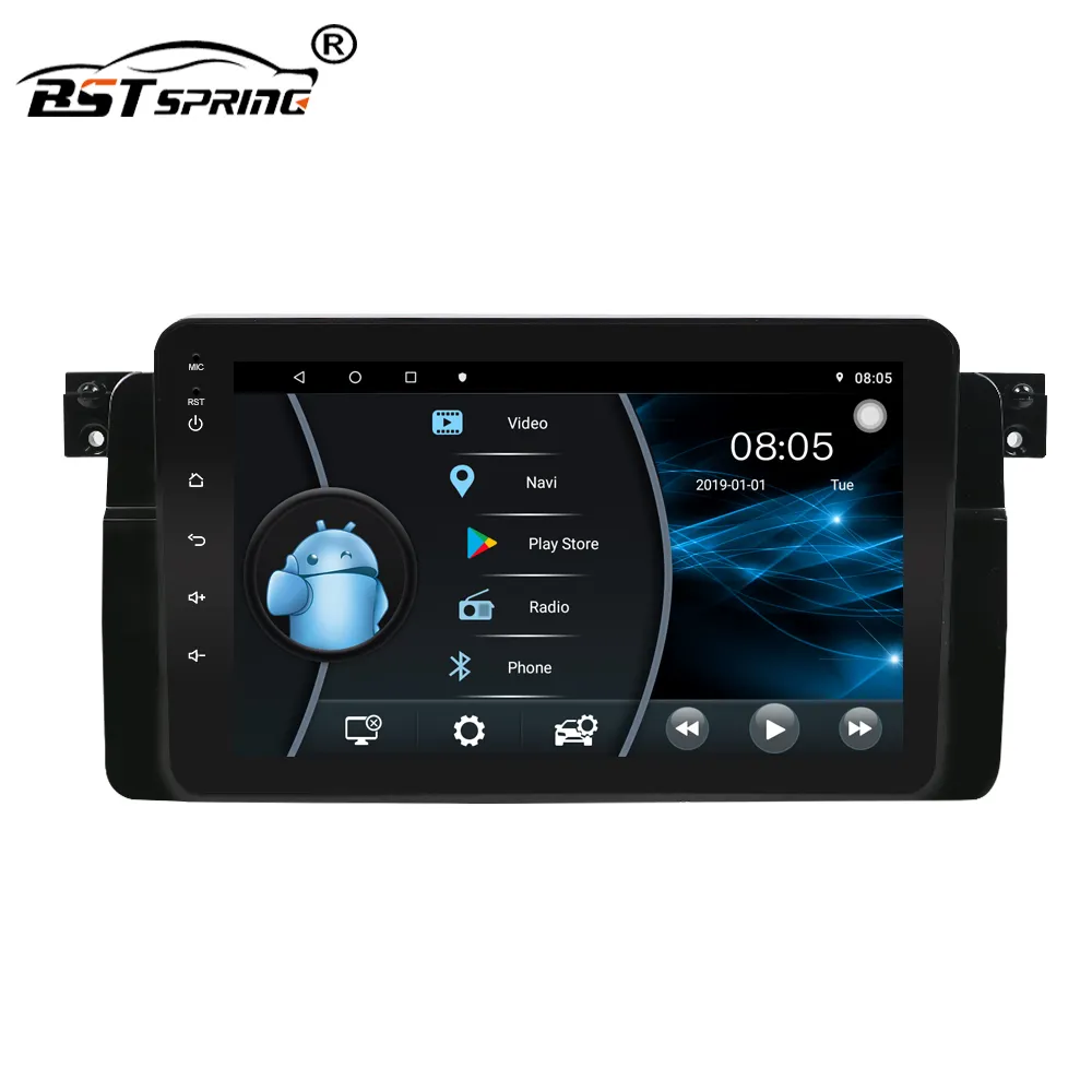 Bosstar araba kafa ünitesi DVD OYNATICI Bmw E46 m3 Gps navigasyon sistemi ile wifi