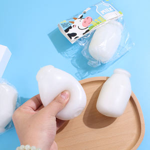 ของเล่นบีบซิลิโคนนุ่มพิเศษรูปทรงอาหารน่ารัก ของเล่นนมบริสุทธิ์ บรรเทาความเครียด ขายส่ง - Product Image 5
