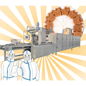 Linha De Produção De Doces Duro Automático Completo De Alta Eficiência Hard Candy Machine chupa chup lollipop candy making machine
