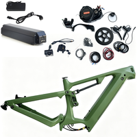 Rangka Sepeda Listrik Dengfu E22 Full Carbon Baru, Bafang M620 Mid Drive 48V 52V, Rangka EMTB Off Road