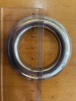 Œillets métalliques en acier inoxydable pour rideaux, œillets pour ruban, œillets de 60 mm