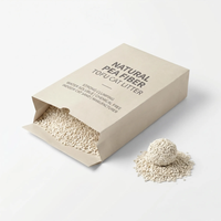 Litière pour chat en fibres de pois naturelles |   Biodégradable et respectueux de l'environnement |   Fort pouvoir agglomérant, soluble dans l'eau |   Sable pour chat d'intérieur sans produits chimiques |