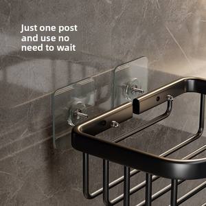 Estante de almacenamiento de inodoro de aleación de aluminio montado en esquina <span class=keywords><strong>Ermo</strong></span> Modern, cesta de papel higiénico sin perforaciones con rollo de papel para Baño - Product Image 5