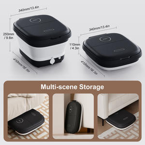 Tragbares faltbares Fußbad Entspannendes Ein weich wannen massage gerät mit Heiz blasen und 6 Massage rollen Pediküre Fuß Spa - Product Image 6