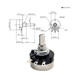 Potentiomètre convertisseur de fréquence RV24YN20S B502 B103 102 202 104 203 1K 2K 10K 5K 1M Potentiomètre monobloc de régulation de vitesse - Product Image 4