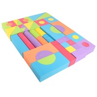Blocs de construction en mousse EVA, jouets de construction doux et colorés, légers, éducatifs, blocs empilables, logo personnalisé, fabrication en usine