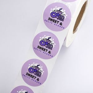 Etiquetas Autoadhesivas de Vinilo Sweet & Salty Scoops en Rollo, Núcleo de 3 Pulgadas, Fuerte Adhesión, Resistentes al Agua, Ecológicas para Envasado de Alimentos - Product Image 5