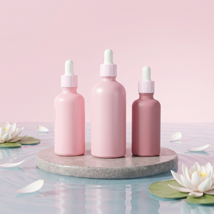 Botellas de Vidrio Redondas de Lujo de 15 ml y 20 ml con Bomba para Suero, Loción y Gotero para Envasado de Cosméticos y Cuidado de la Piel - Product Image 1