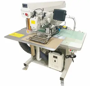 Máquina de solda triangular de bolso com QS-3020-OPT, máquina de costura aberta de bolso
