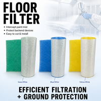 Filtre à air pour cabine de peinture industrielle de haute qualité, neuf, en fibre de verre, efficacité de 95%, classe EU3-EU4, température de 170°C