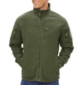 Vente en gros d'uniformes d'entreprise en polyester avec fermeture éclair pour l'extérieur avec logo Veste <span class=keywords><strong>Polair</strong></span> à fermeture éclair complète pour hommes Custom Tech Micro Polar Fleece Jacket pour hommes - Product Image 4
