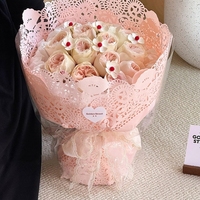 Kertas Glassine Tahan Air LUCIA untuk Pembungkus Bunga, Bahan Pengemas Buket, Perlengkapan Florist LF161003