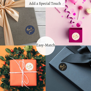 Hot Bán Biểu Tượng Tùy Chỉnh In Cuộn Màu Xanh Dính Giấy Vàng Dập Vòng Cảm Ơn Bạn Con Dấu Nhãn Dán Cho Bao Bì - Product Image 6