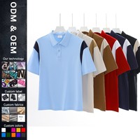 Fabricants de vêtements nouveauté personnalisé 100% coton mâle pour col polo mode 220 grammes T-shirt à manches courtes solide Patte