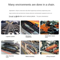 ZHONGXIN Direktvertrieb Maßgefertigte Gelbe Punkt-Nylon-Schleppkette Mechanische Kabelführung Kunststoff-Tank Hardware-Werkzeug