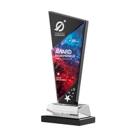 Trophée en cristal personnalisé |   Récompense de champion avec gravure gratuite |   Cadeau d'honneur pour la compétition d'entreprise