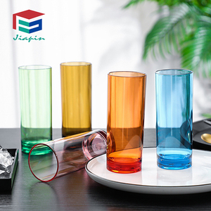 Wieder verwendbare Milch/Tee/Saft Tasse Farbiger Kunststoff Highball Becher Glas 360ml Eleganter Look Plastik becher - Product Image 5