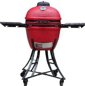 Pizza Oven 18 inch Ceramic BBQ Grills Charcoal Color Stone Pizza Oven Wood Fired