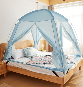 Tente de couchage pliable pour 4 personnes, en maille argentée, sans sol, lavable, pour usage domestique et enfants, vente en gros - Product Image 6