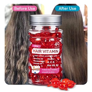 Cápsulas de vitaminas para el cabello OEM ODM 40 piezas, <span class=keywords><strong>seum</strong></span> para el cabello con aceite marroquí y aceite de aguacate para un cabello suave y brillante - Product Image 6