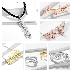 Collana <span class=keywords><strong>con</strong></span> Ciondolo Personalizzato in <span class=keywords><strong>Argento</strong></span> Sterling S925 Placcato Oro, Regalo di San Valentino per Donne <span class=keywords><strong>con</strong></span> Design Personalizzato - Product Image 5