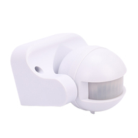 Détecteur de mouvement infrarouge PIR extérieur 180 degrés, indice de protection IP44, puissance réglable 300W-1200W, sensibilité à la lumière réglable, sécurité, détection de mouvement