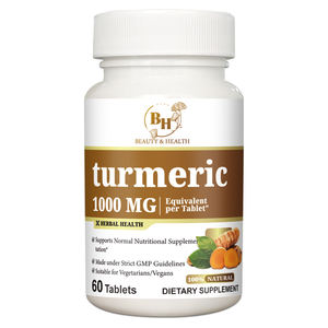 Comprimés de 1000mg de soutien <span class=keywords><strong>anti</strong></span>-inflammatoire de supplément de curcuma de marque privée en gros - Product Image 1