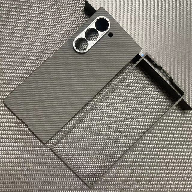 Ultra-Thin 600D/1500D Carbon Fiber and Aramid Luxury Phone Case Cover for Samsung Galaxy Z Fold 6 New Design