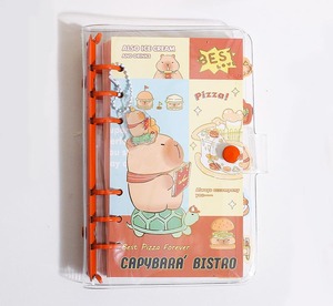 2025 tùy chỉnh <span class=keywords><strong>A4</strong></span> dễ thương cảm ứng mềm mại phim hoạt hình capybara Tạp Chí Nhật Ký PU máy tính xách tay da cho sinh viên - Product Image 5
