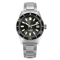 Cronógrafo clásico Diver Reloj automático Zafiro Luminoso AR Recubrimiento Cerámica Bisel Impermeable Hombres Reloj de pulsera