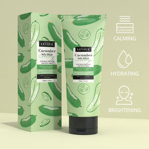 Private Label ODM Pepino Refrigeração Vegan Hidratante Bouncy Leve Gel Máscara para o Rosto Deixa a Pele Sentimento Fresco Todos os tipos de pele - Product Image 3