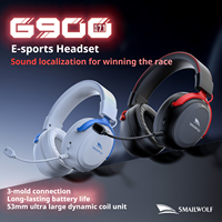 Auriculares Inalámbricos para Juegos Smailwolf G900, 4 Modos, BT5.0, 2.4G, 40mm, Luz RGB, Micrófono con Cancelación de Ruido para PC, PS5, Laptop, Esports