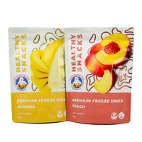 Op maat gemaakte logo food grade staande zipzak voor verpakkingsdoeleinden van gevriesdroogd fruit